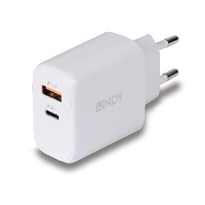 Lindy 65W USB Typ A & C GaN Charger - Power Supply - Parallel